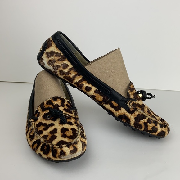 Michael Kors Calf Hair Leopard Loafers 9 1/2 M - Picture 4 of 12